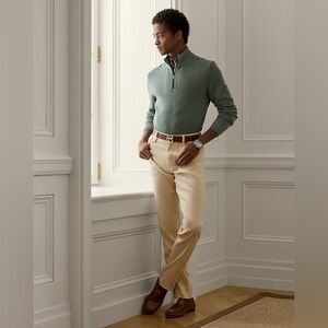 Slim Fit Stretch Linen-Cotton Jean